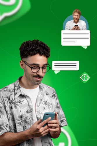 hombre-tiro-medio-usando-aplicaciones-hacer-amigos